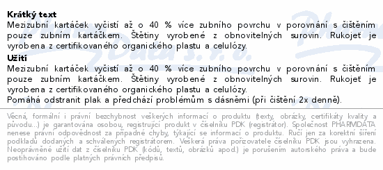 Parodontax mezizubní kartáček 0.4mm 6ks