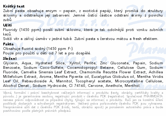 CHEEEES Fresh mint zubní pasta 60g