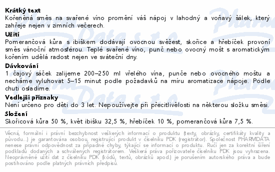 LEROS Koření na svařené víno 10x2g