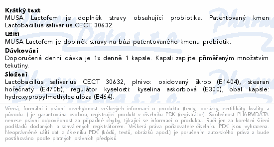 MUSA Lactofem cps.30