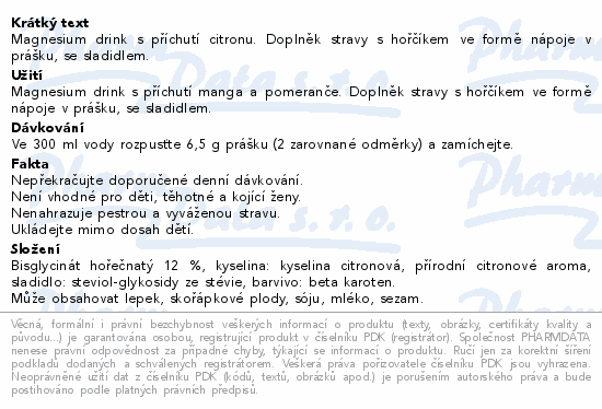 LIVLIFE Magnesium Bysglicinate citron 177g