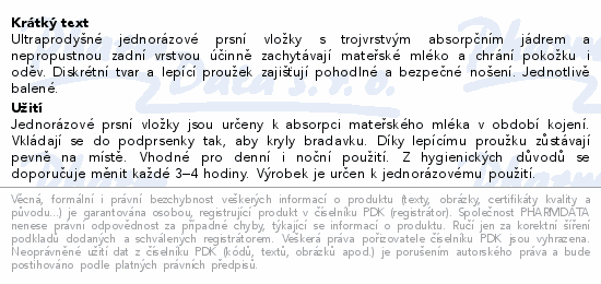 Medela prsní vložky jednoráz.ultra prodyšné 30ks