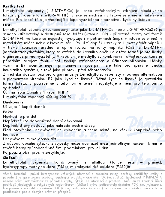 Cytoplan Methylfolate cps.60