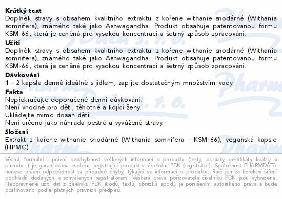 LIVLIFE Ashwagandha cps.90