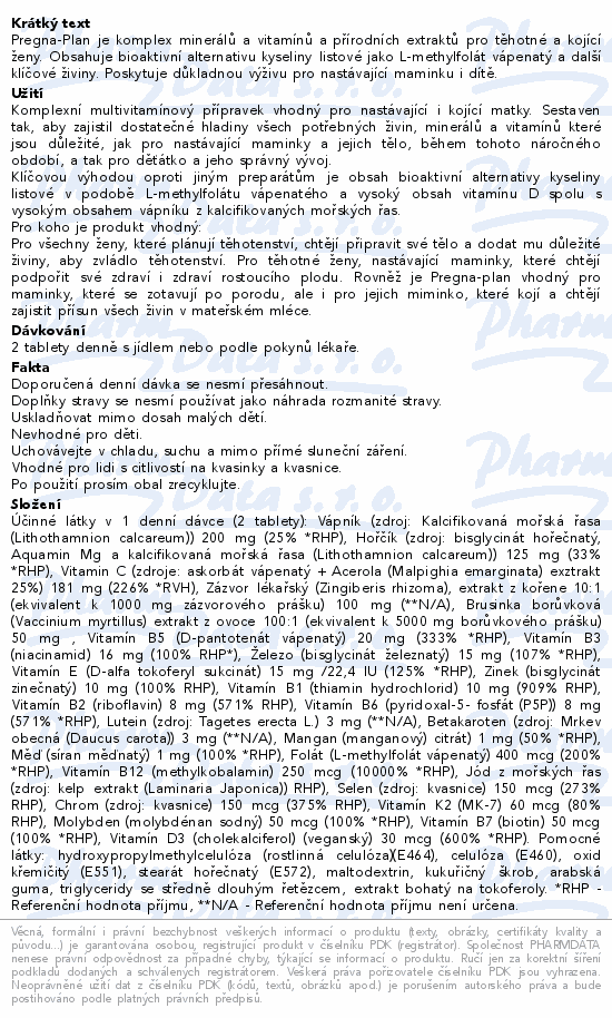 Cytoplan Pregna-Plan tbl.60