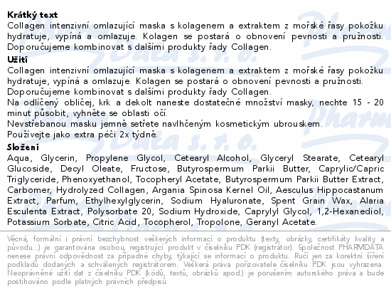 Dermacol Collagen intenzivní omlazující maska 2x8g