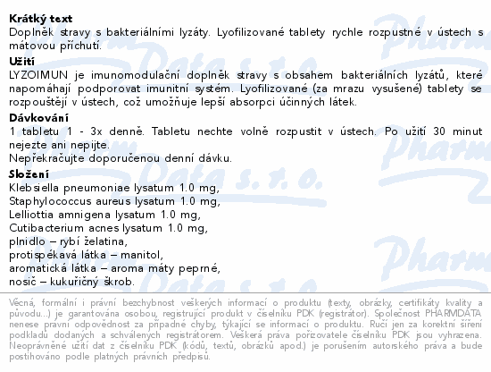 Lyzoimun tbl.30 VAKOS XT
