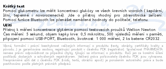 Wellion NEWTON GDH-FAD glukometr set