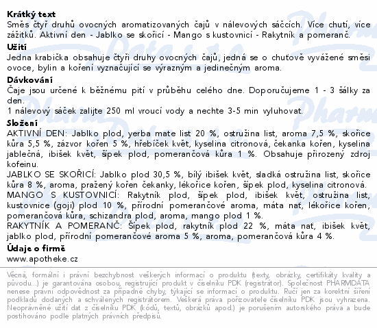 Apotheke Premier Vůně dálek ovocné čaje 20x2g