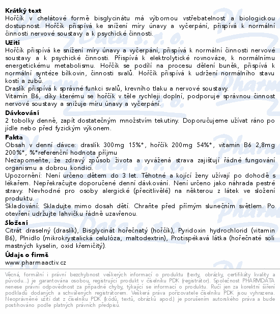 Magnesium Chelát + Draslík + B6 tob.60