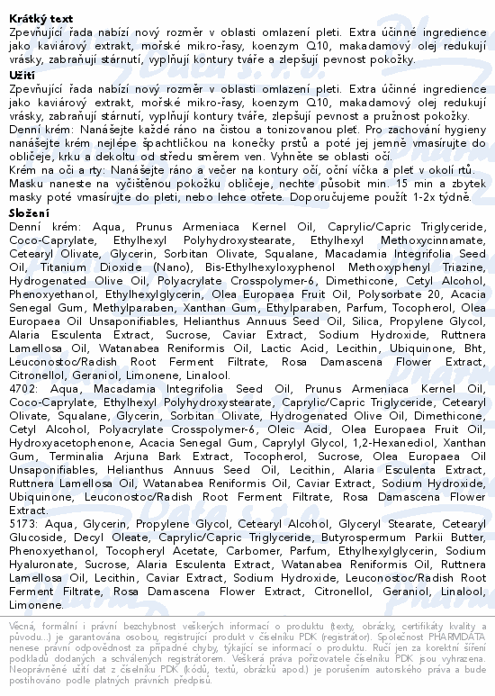 Dermacol Caviar Energy Omlaz.&zpev.pleti dárk.sada