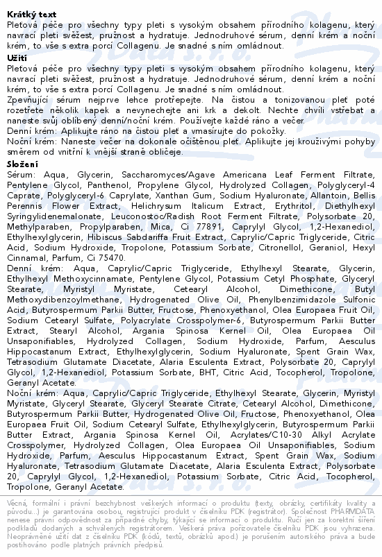 Dermacol Collagen Omlazující péče dárková sada