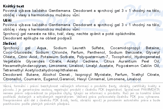 Dermacol Men Agent Vůně pravého Gentleman.dár.sada