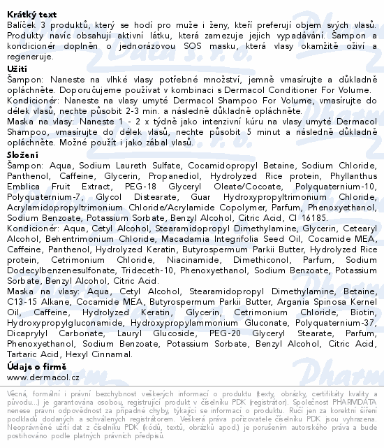 Dermacol Hair Ritual Volume dárková sada
