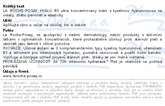 LA ROCHE-POSAY HYALU B5 krém 50ml