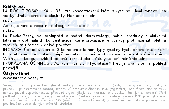 LA ROCHE-POSAY HYALU B5 krém náplň 50ml