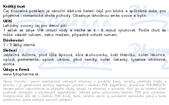 Čaj Kouzelné potěšení 20x2 g Fytopharma
