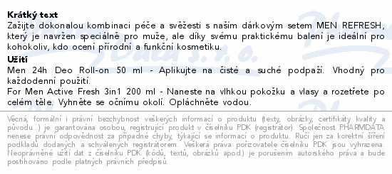 WELEDA Men refresh set