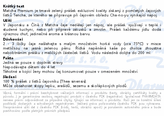 Allnature Matcha BIO 100g