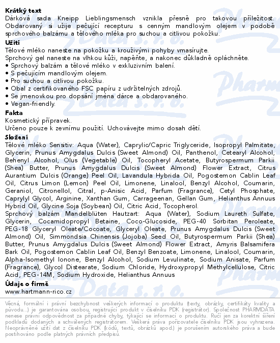 Kneipp Mensch Lieblingsmensch set 2x200ml