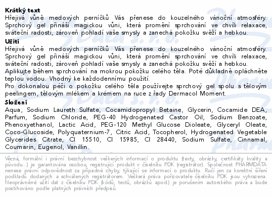 Dermacol Aroma Moment Medový pern.sprch.gel 250ml