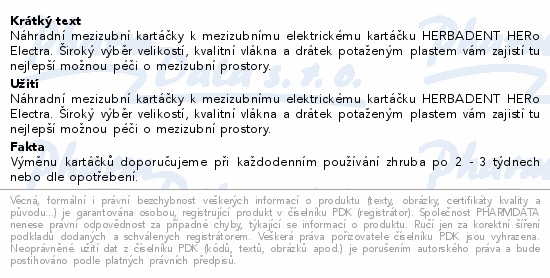 HERo mezizubní kartáček 1.0mm bílý 10ks