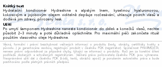 WELEDA Hydra SHINE Hydratační kondicionér 150ml