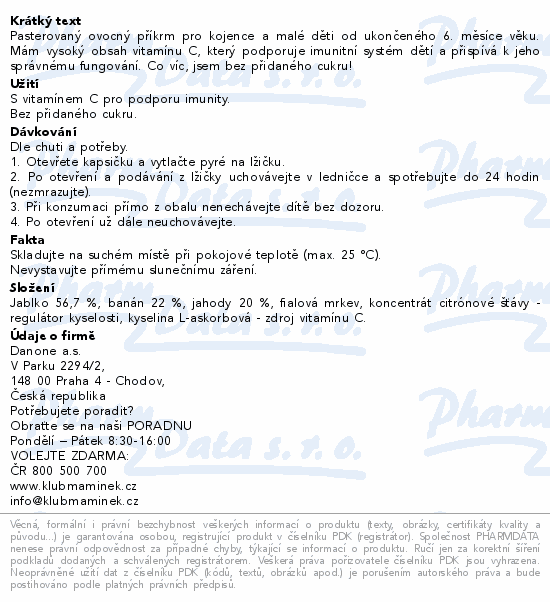 Hami Jahoda Jablko kapsička 100g 6m+