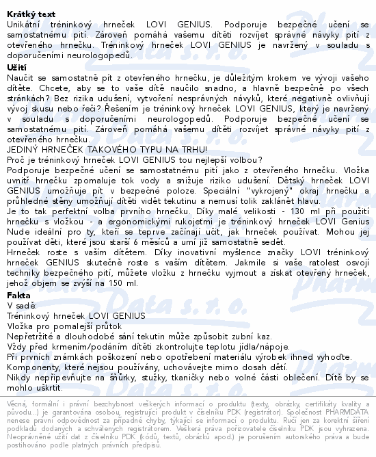 LOVI Hrneček tréninkový GENIUS 150ml Pistachio 6m+