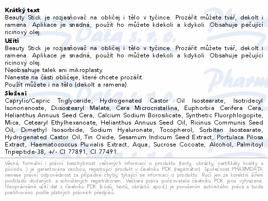 Dermacol Beauty Stick Rosegold Glow Effect 7g