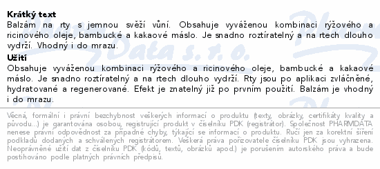 RYOR Jsi jedinečná balzám na rty 4.5g