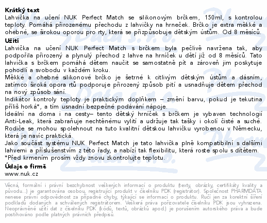 NUK Perf.Mat.láhev na učení s brčk.PENGU 150ml 8+m