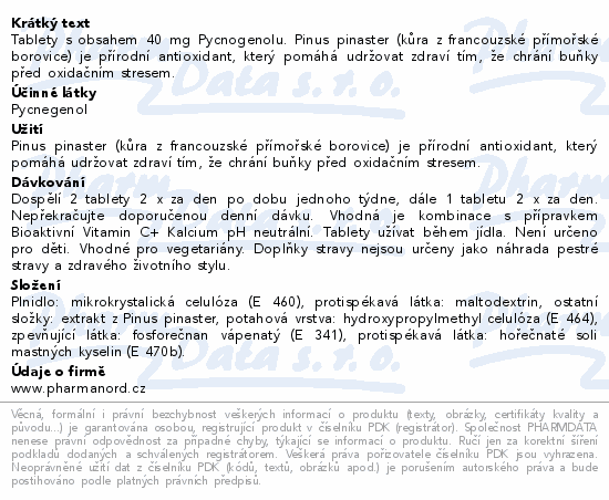 Pharma Nord Bioaktivní Pycnogenol tbl.90