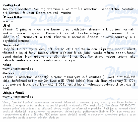 Pharma Nord Bioaktivní Vit.C+Kalc.pH neut.tbl.30
