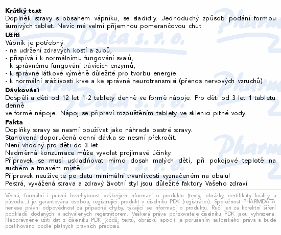 Calcium 500 šumivý forte eff.tbl.20 Generica