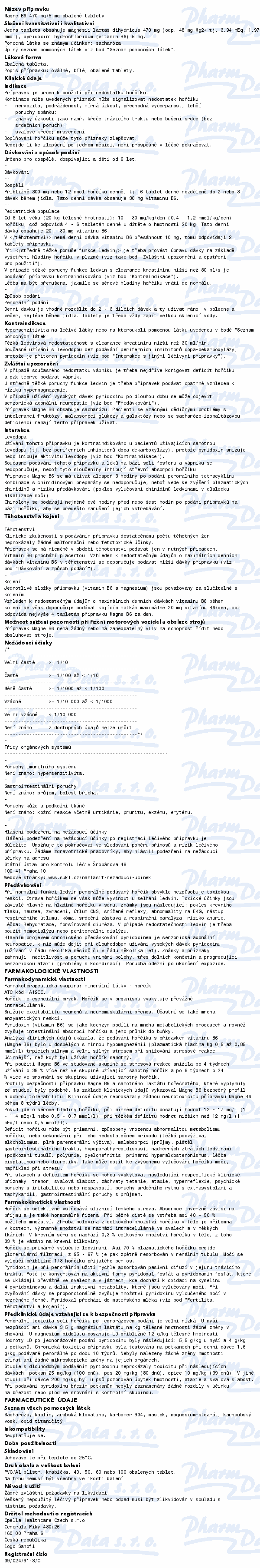 Magne B6 470mg/5mg tbl.obd.40
