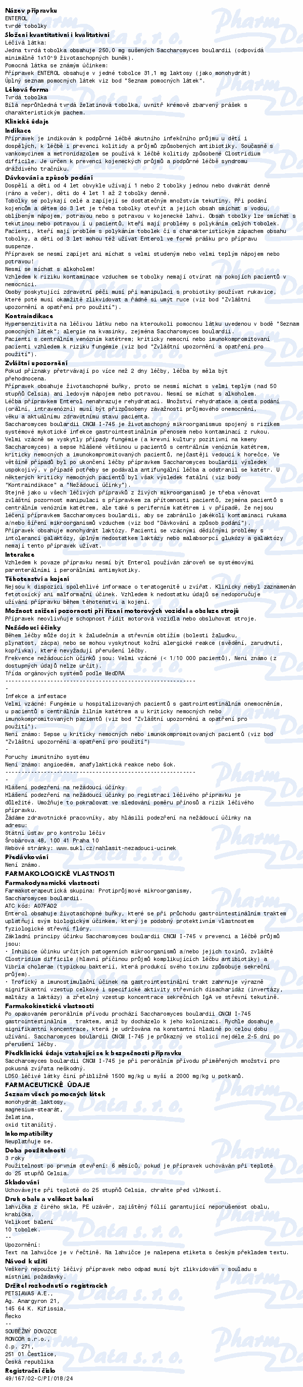 Enterol 250mg cps.dur.10